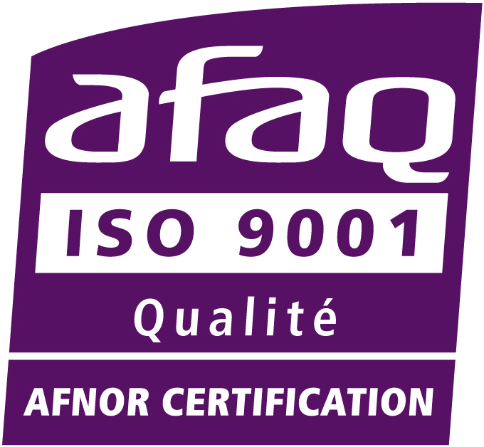 Logo de la certification 9001 concernant la qualité obtenu par Cogne France